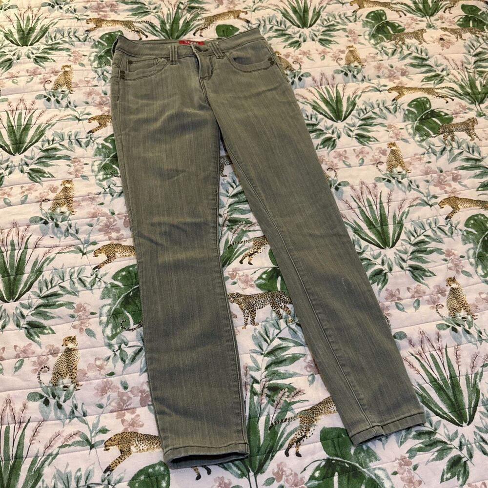 GUESS Beyla Ultra Skinny Jeans 25 Low Rise USA Y2K Stretch army military punk